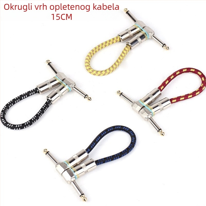 Kabl za gitaru s kvadratnim i ravnim konektorima za muzički instrument