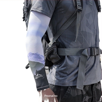 Vanjski rukav za ruku od Ice Silk, prugasti uzorak, protuklizni, prozračan, za muškarce