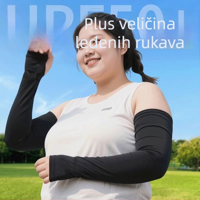 Runhao Zaštitne rukave za sunce od Ice Silk za vanjsku vožnju i vožnju biciklom, dugi, široki, ljeto (tkanina Ice Silk, poliester, model m025)