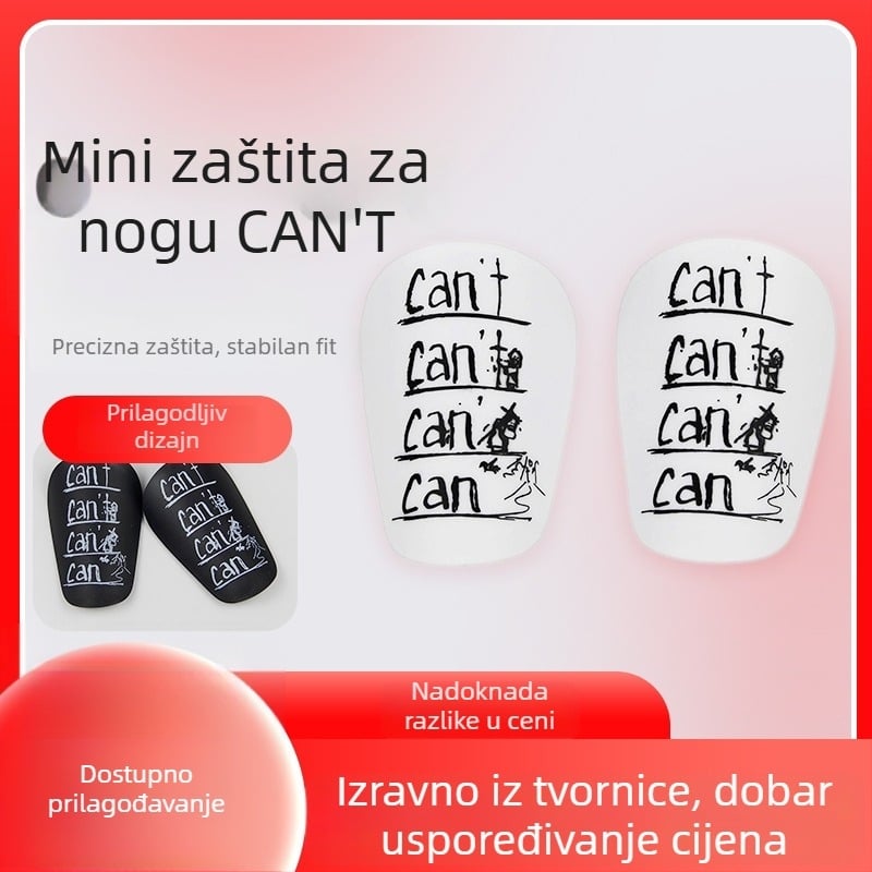 PU štitnik za potkoljenicu za nogomet s mogućnošću prilagodbe