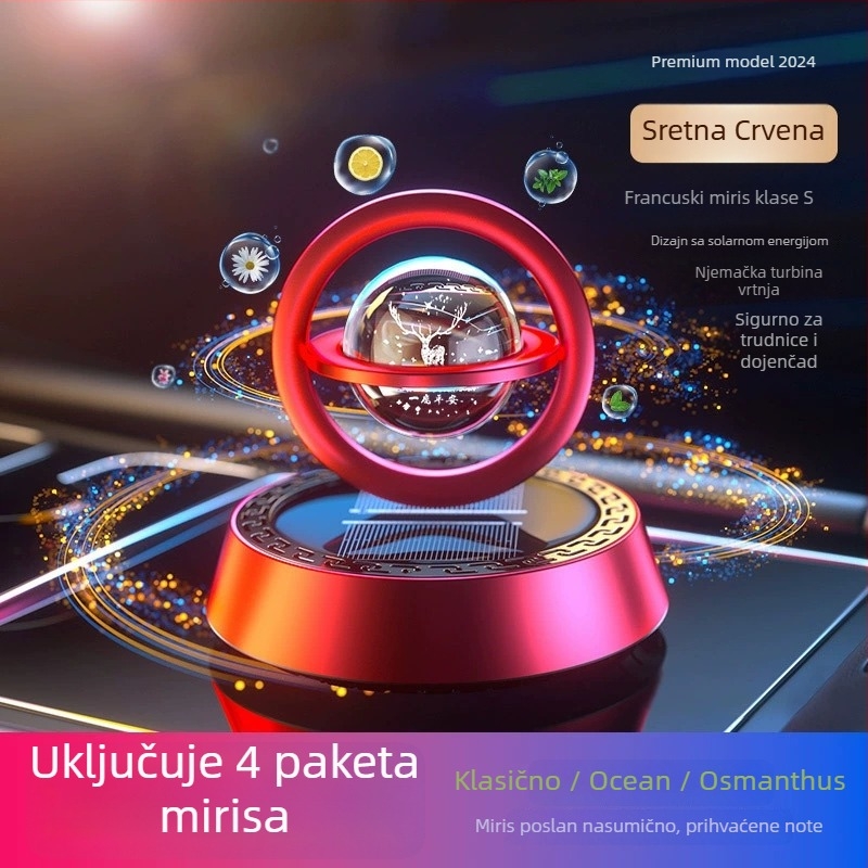 Auto parfumski ukras s aluminijskim držačem, postavljanje na sjedište, dekorativan, osvježavajući i aromatičan