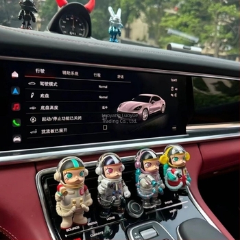 Auto dekorativni ukras za otvor ventilacije - crtani stil Bubble Jasmine astronaut, plastika, bez personalizacije