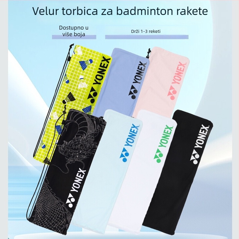Yonex futrola za raketu za badminton – velur torbica sa šnimom BA248, originalna futrola, raketa nije uključena