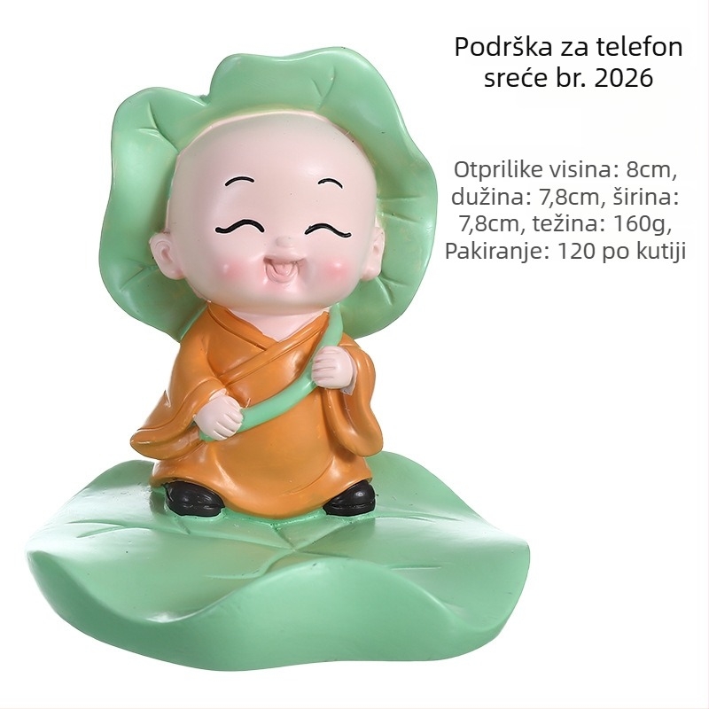 Figurica monaha od smole u kineskom stilu, karikatura dekoracija, dar za dom