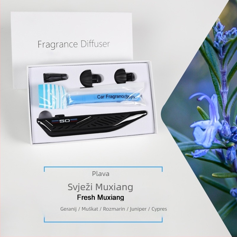 Auto klips za aromu — cvjetni miris, ugradnja na izlaz zraka, osvježava, sterilizira, uklanja neugodne mirise, traje više od 90 dana
