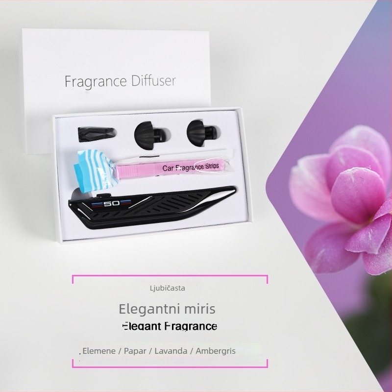 Auto klips za aromu — cvjetni miris, ugradnja na izlaz zraka, osvježava, sterilizira, uklanja neugodne mirise, traje više od 90 dana