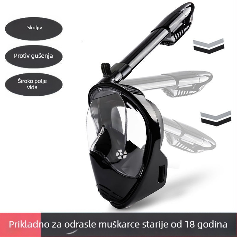 Maska za šnorkanje s ABS konstrukcijom; pogodna za odrasle i djecu; licencirana privatna marka; neutralni brend