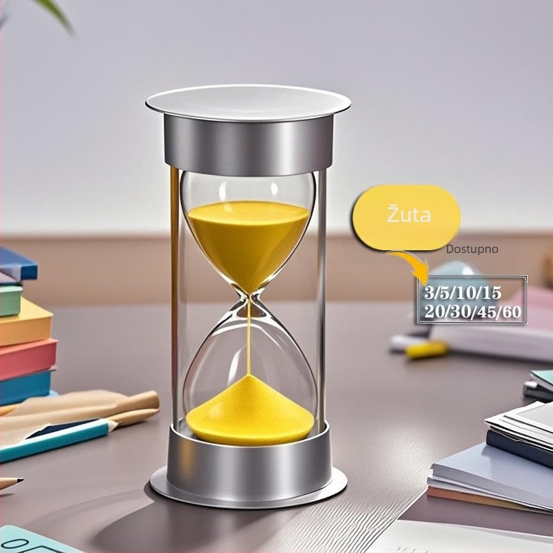 Kuhinski pijesčani sat – tajmer, otporan na padove, 5/10/30 minuta, ručno puhalo staklo, kineski stil, stolna dekoracija brenda Morning Tide