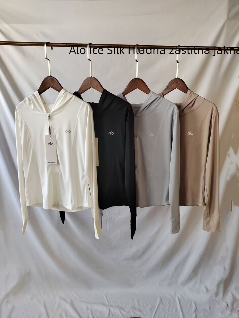 Ice Silk UPF40+ ženska jakna Slim-Fit s dugim rukavima i zatvaračem