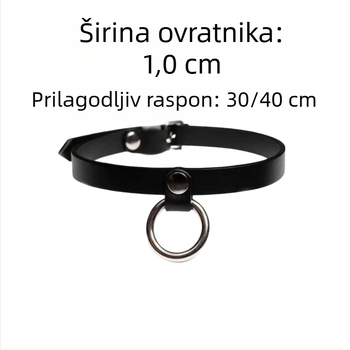 Ženski čoker ogrlica u euro-američkom stilu, legura, duljina 31-40 cm, težina 30 g