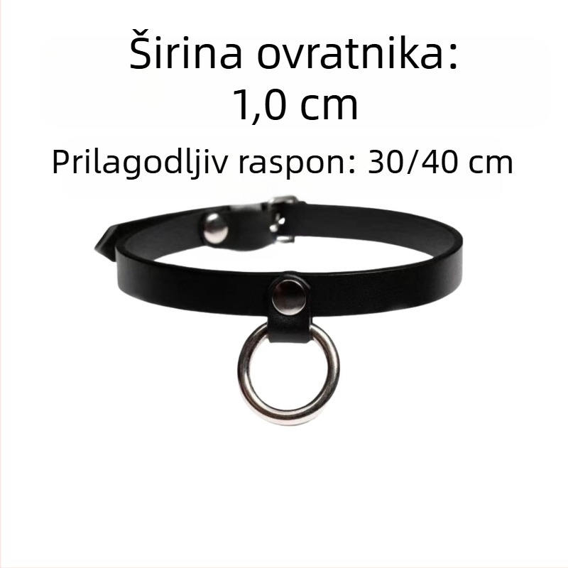Ženski čoker ogrlica u euro-američkom stilu, legura, duljina 31-40 cm, težina 30 g