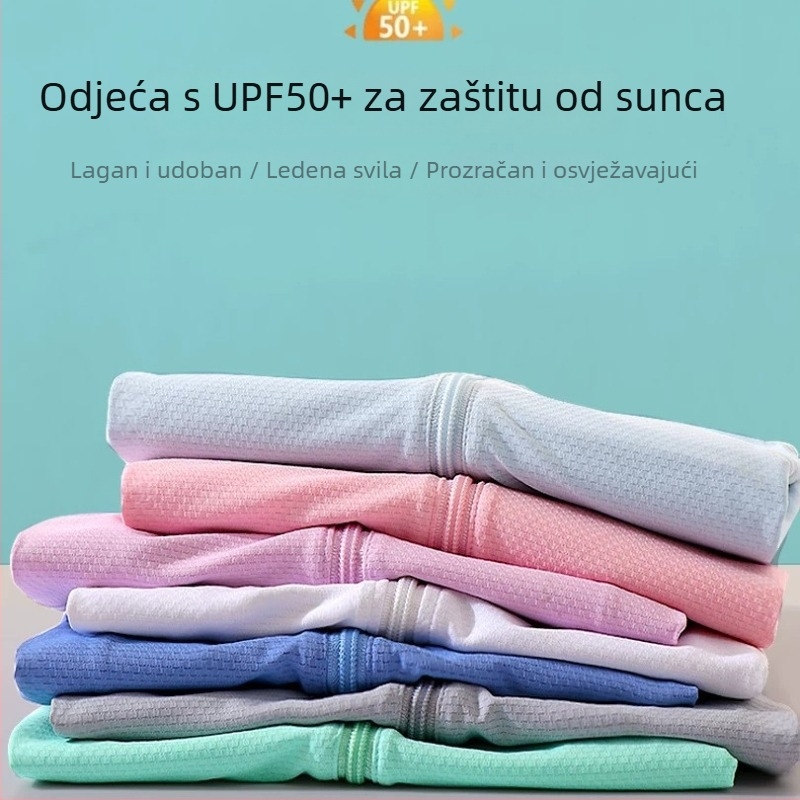 Dječja kapuljača jakna za zaštitu od sunca, prozračna i ultra lagana, poliester UPF50+