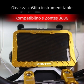 LISM 368G2025 Okvir zaštite ploče instrumenata za motocikl - aluminijska legura, otporna na prašinu i abraziju