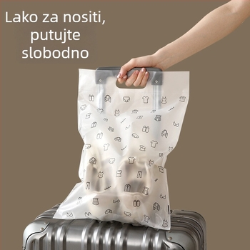 FaSoLa Putna skladišna torba, oblik torbe s ručkom, PE materijal, vodootporno zatvaranje, višenamjenski organizator za ciple, donje rublje i odjeću
