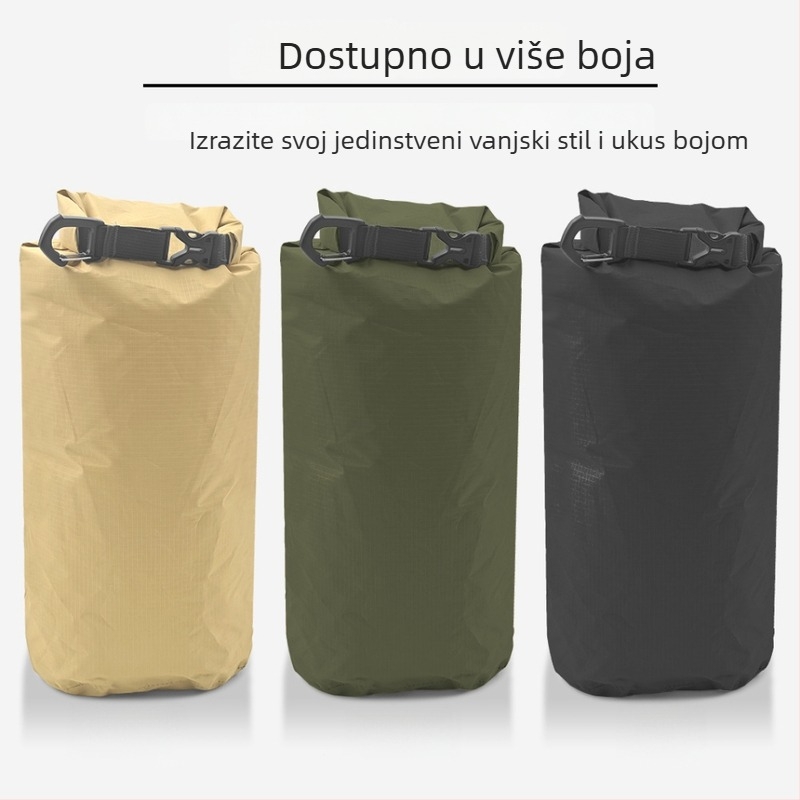 Roll-top vodootporna vanjska torba, ultra lagana vreća za planinarenje, za plažu, morsko plivanje i rafting na rijeci, kapacitet 1–14 L, materijal: Oxford tkanina