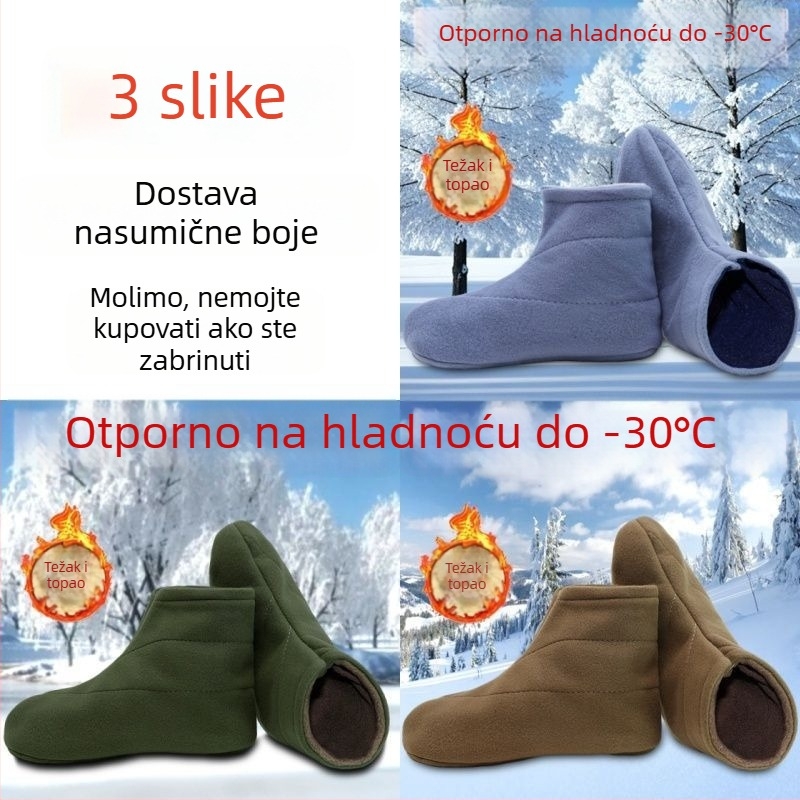 Čarapa-liner od vunene filca za zimske čizme i vodene cipele, s flisom, topao