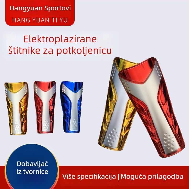 Lagani štitnici za potkoljenicu sa trakama za nogomet – prozračni, od plastike, za djecu i odrasle