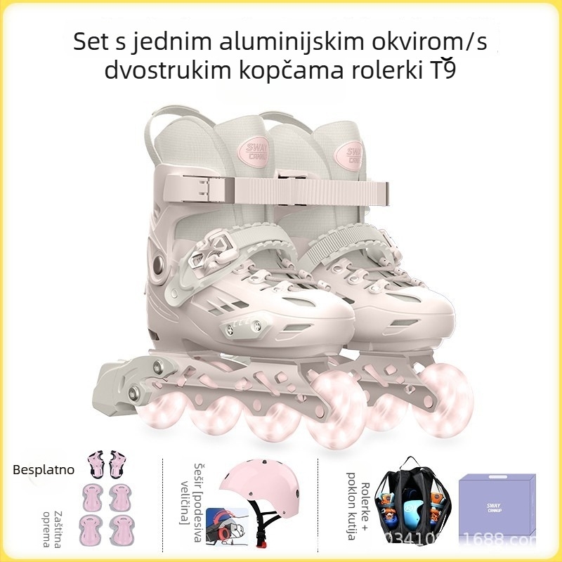 SWAY T9 Dječje rol-korčule za trening s integriranim aluminijskim okvirom, gornji dio PP