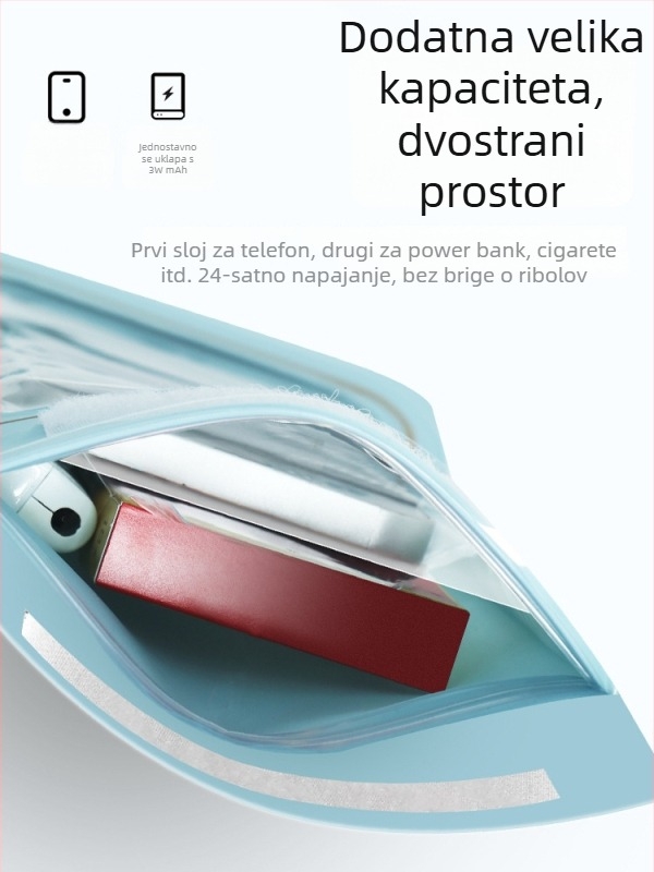 TPU vodootporna futrola za telefon s dodirnim zaslonom, podvodno snimanje, visoka prozirnost, kaiš za vrat