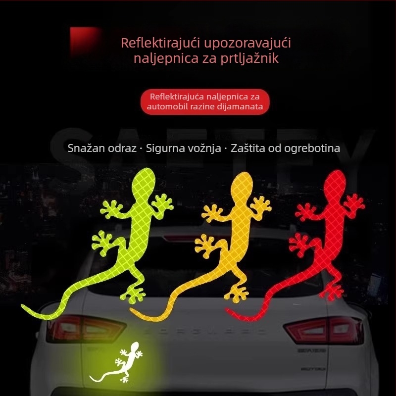 Auto naljepnica za karoseriju – 3D dizajn životinje, ljepilo ugradnja, prilagodljivo