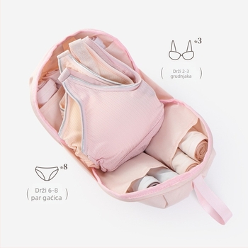 Torba za pohranu donjeg rublja, model W2506, sferni oblik, twill tkanina, višenamjenski putni organizator