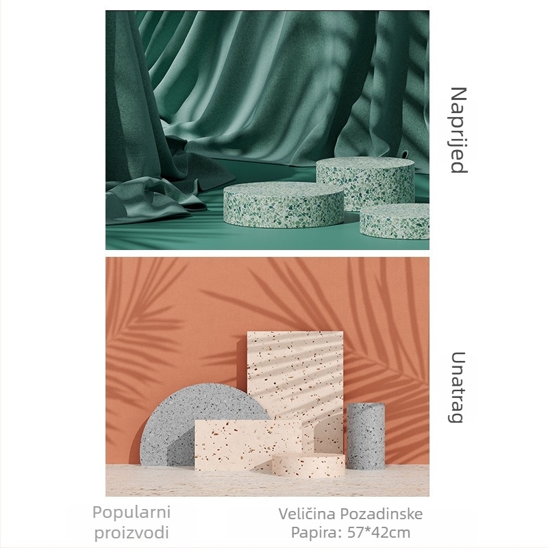 3D pozadina od papira za fotografiranje proizvoda — Materijal: papir, Model: 3D pozadina, Težina: 0,2 kg