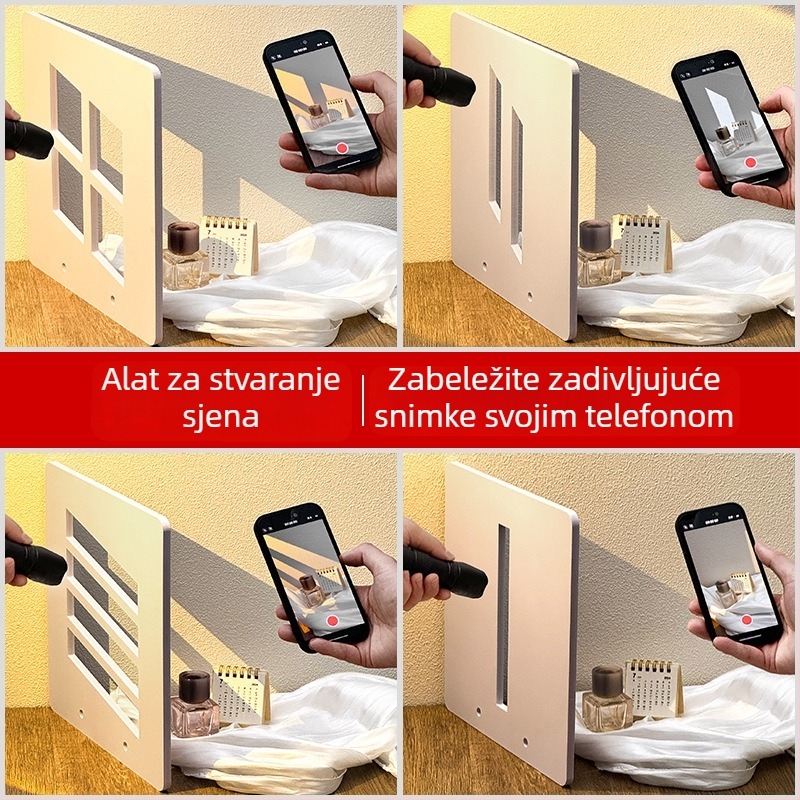 Panel svjetla i sjene – rekvizita za fotografiju proizvoda, unutarnji still life, projekcija