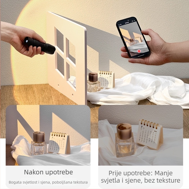 Panel svjetla i sjene – rekvizita za fotografiju proizvoda, unutarnji still life, projekcija