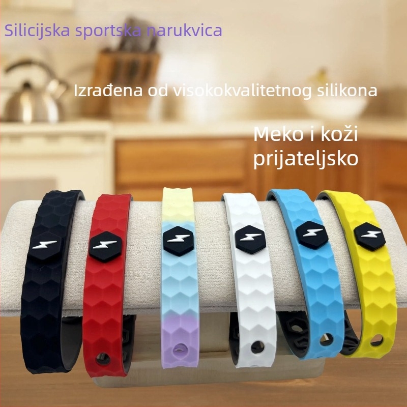 Silikonska narukvica s energetskom ravnotežom – unisex sportska narukvica za trčanje i vožnju biciklom, stil vježbanja i opuštanja, japanski stil