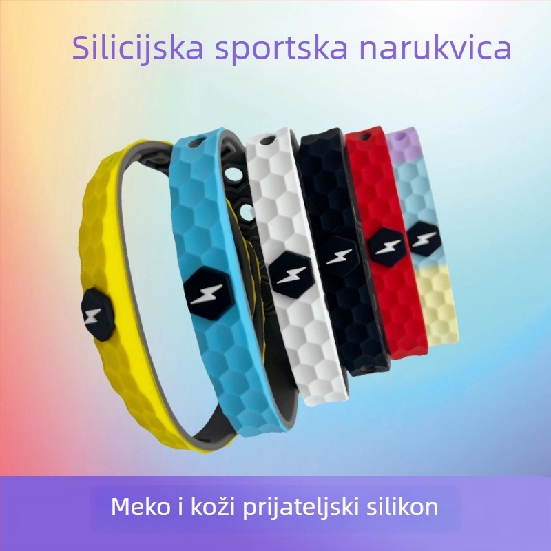 Silikonska narukvica s energetskom ravnotežom – unisex sportska narukvica za trčanje i vožnju biciklom, stil vježbanja i opuštanja, japanski stil