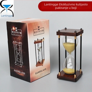 Pješčani sat od stakla visoke borosilikatne, ručna puhanja, kod proizvoda Al1023249797, pogodan kao osobni dar.