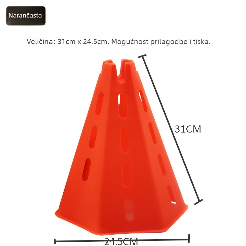 Set trenerskih pomagala za nogomet: prepreke za trening, markeri za označavanje, markeri za košarku, rekviziti za sladoled, dječje prepreke za taekwondo. Marka Yi Hang.