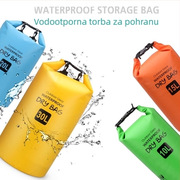 PVC vodootporna bucket torba za aktivnosti na otvorenom, 30 L kapaciteta, plaža, plivanje i planinarenje