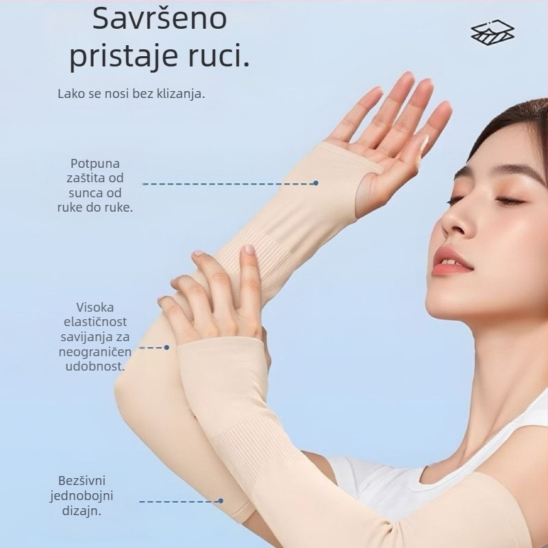 AYAN-111 Unisex najlonske rukave za podlakticu, jednostavan stil, UV zaštita, prozračnost, glavni materijal Nylon 81-95%