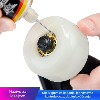 Mazivo za ležaje skateboarda uz set alata za popravak – ključevi, krpa za čišćenje, dodaci za demontažu