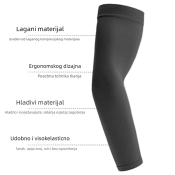 Ice Silk navlaka za ruke za outdoor aktivnosti, prilagođeni uzorak s slikom, tisk logotipa, protuklizne, zaštita od sunca