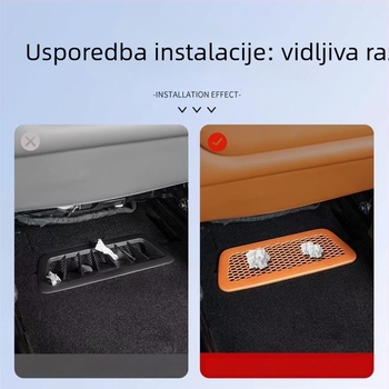 Maska za izlaz zraka ispod sjedala, od nehrđajućeg čelika, kompatibilna s 26 Wenjie M7/M8 modela, prilagodljiva, model 000