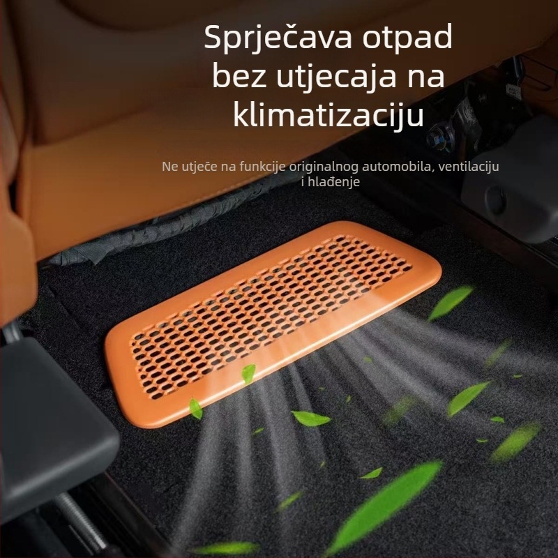 Maska za izlaz zraka ispod sjedala, od nehrđajućeg čelika, kompatibilna s 26 Wenjie M7/M8 modela, prilagodljiva, model 000