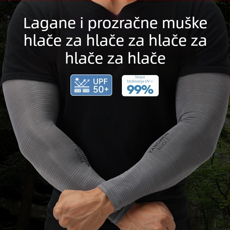 Muške ljetne rukave za zaštitu od sunca – 100% poliester, Tkanina: poliester, Ljeto 2024, Podrijetlo Guangdong, Stil: osobnostni trend