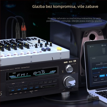 YYTCG audio kabel 3.5 mm na dvostruki XLR s PVC oklopom za audio i video opremu