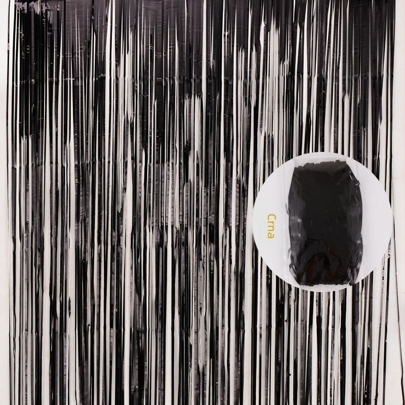 Dekor za scenu: Rain Silk Curtain s resama za pozadinu proslave i vjenčanja; materijal traka; pogodan za party ili koncert; poklon moguć