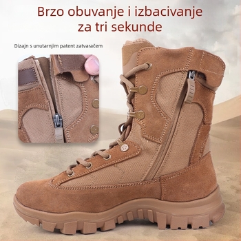Muške taktičke čizme za otvoreni teren — Handsome, vodootporni materijal, za trčanje, fitness, led i snijeg, gađanje