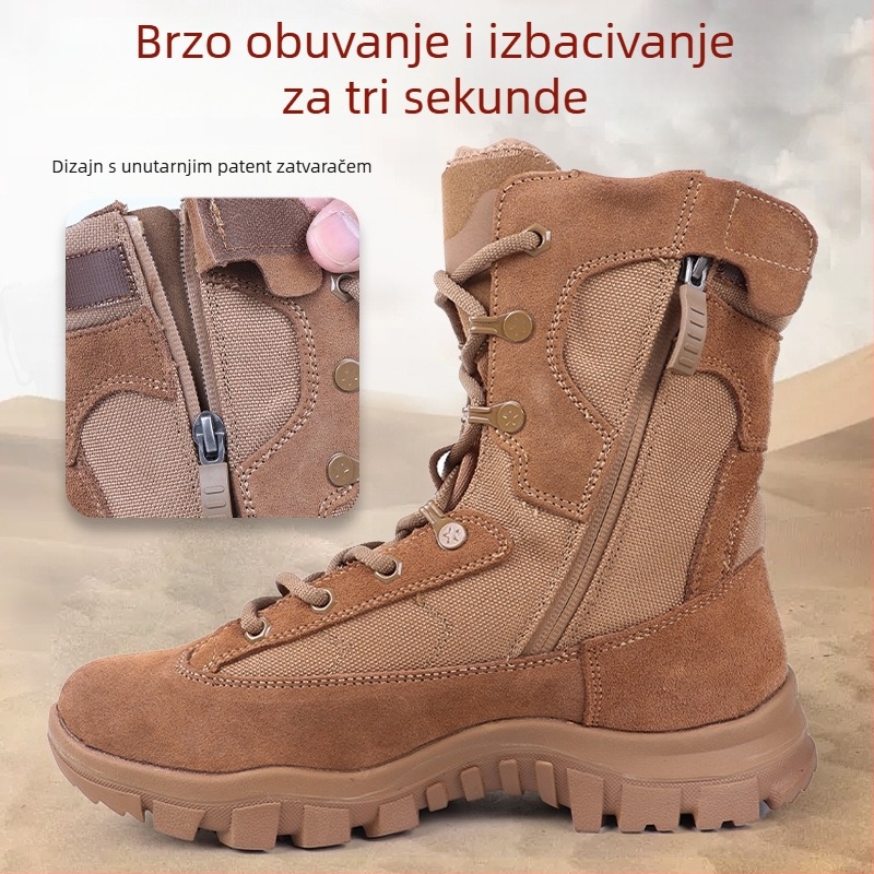 Muške taktičke čizme za otvoreni teren — Handsome, vodootporni materijal, za trčanje, fitness, led i snijeg, gađanje