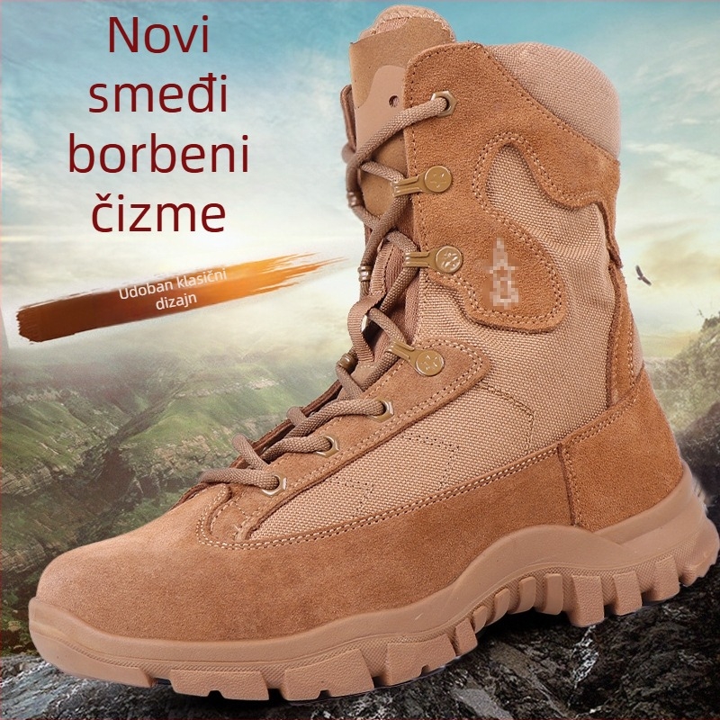 Muške taktičke čizme za otvoreni teren — Handsome, vodootporni materijal, za trčanje, fitness, led i snijeg, gađanje