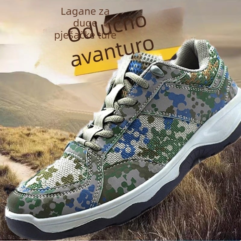 Unisex tenisice za trčanje s mrežastim gornjim dijelom za odrasle, outdoor treniranje u vojnom stilu, kod 9007