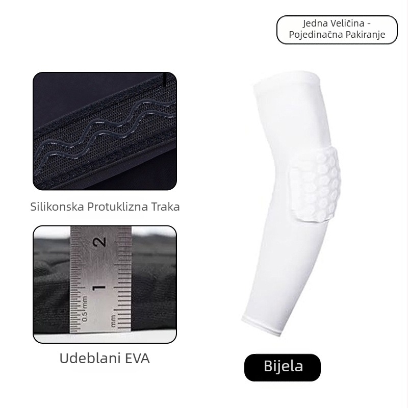 Prošireni lakatni štitnik od Lycra, protuklizno, unisex, za košarku, biciklizam, odbojku, badminton/tenis