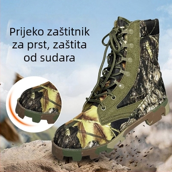 Kamuflirane visoke taktičke čizme za vanjsku upotrebu, za odrasle, unisex, vojno-stil pustinja i džungla