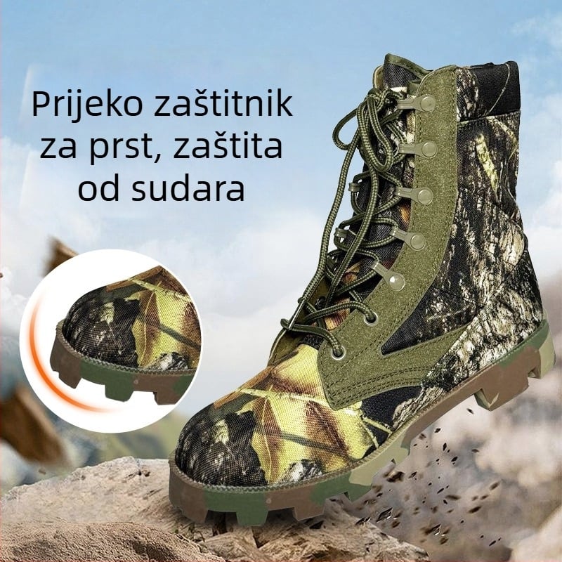 Kamuflirane visoke taktičke čizme za vanjsku upotrebu, za odrasle, unisex, vojno-stil pustinja i džungla