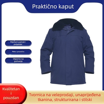Vatrogasni kaput za pripravnost, poliester, topao, otporan na vjetar, zima, marka Jihua 3535