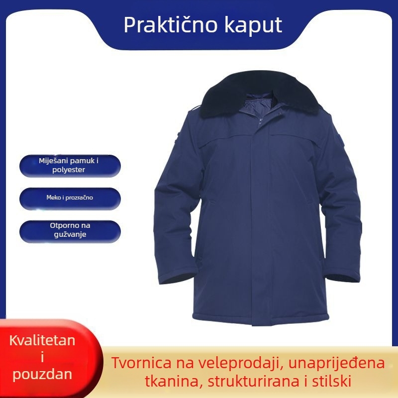 Vatrogasni kaput za pripravnost, poliester, topao, otporan na vjetar, zima, marka Jihua 3535